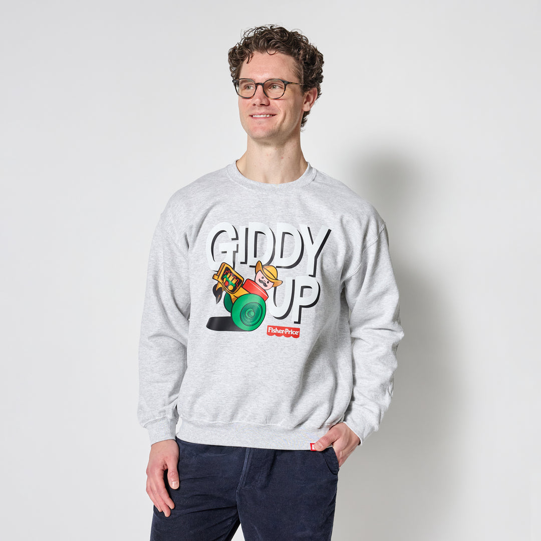 Fisher Price Giddy Up Crewneck - Grey