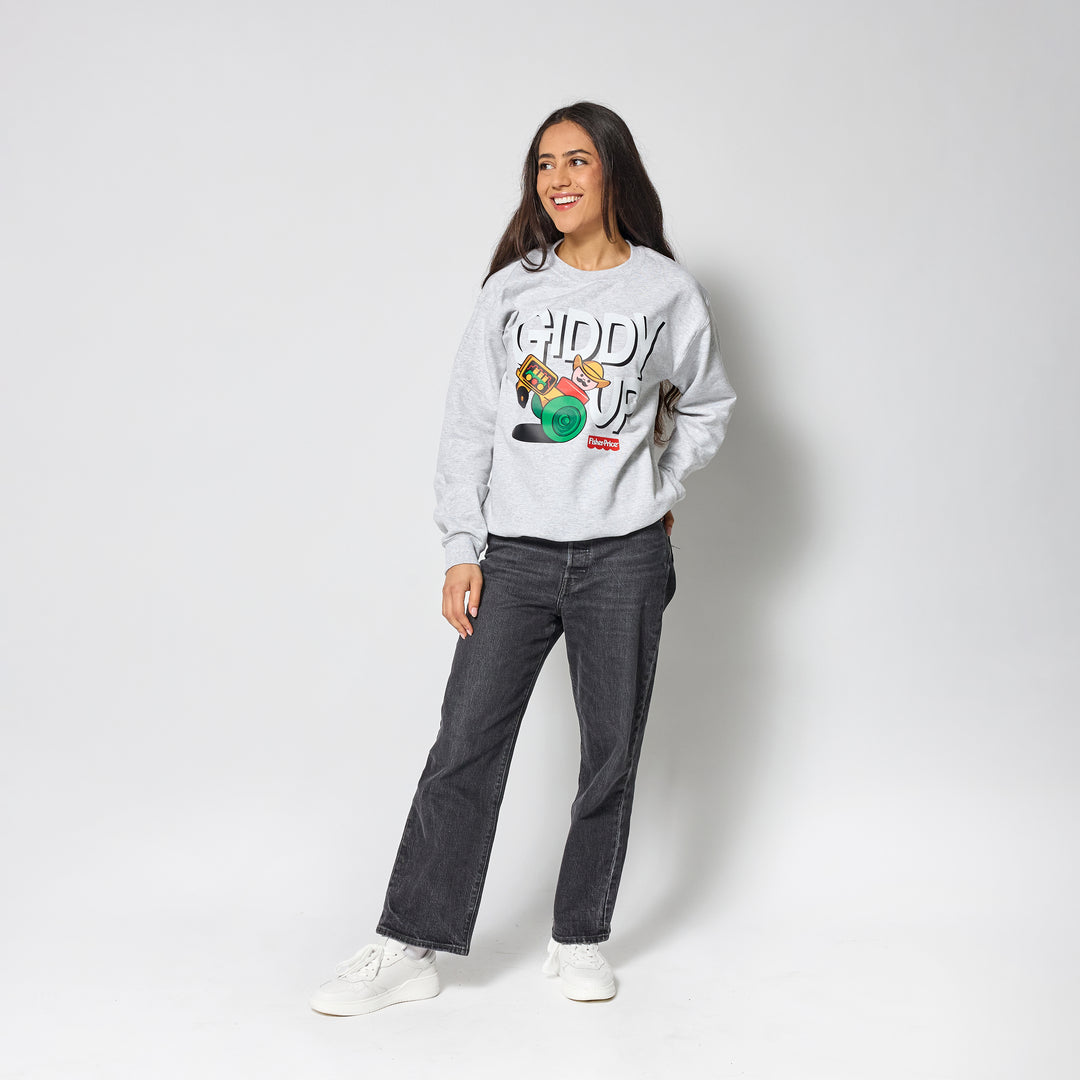 Fisher Price Giddy Up Crewneck - Grey