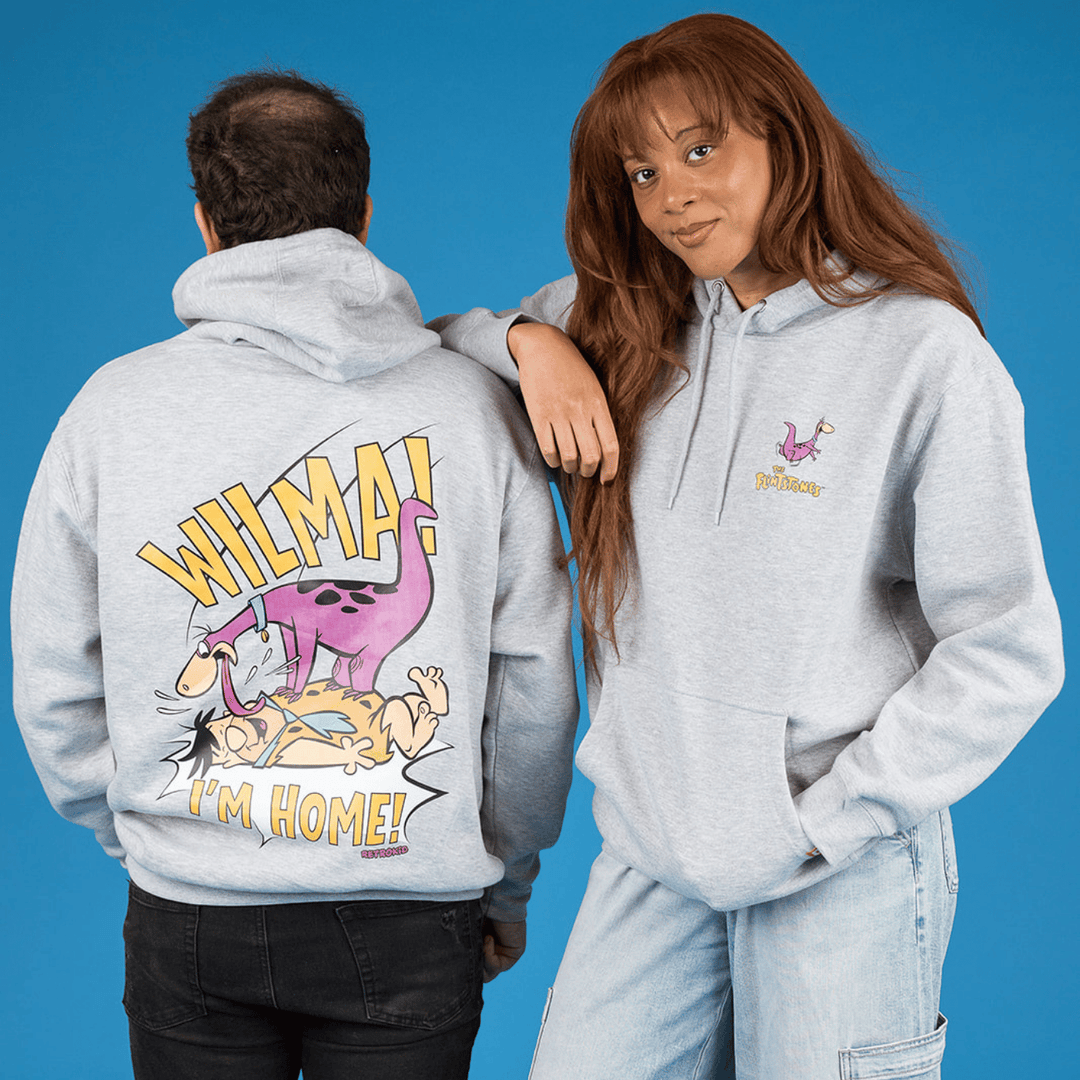 Flintstones Dino Hoodie - Heather Grey