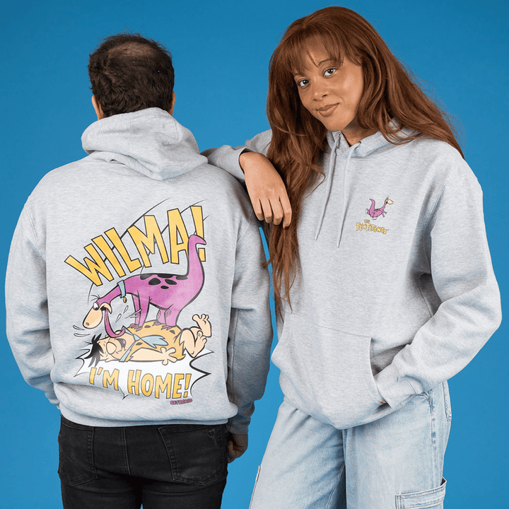 Flintstones Dino Hoodie - Heather Grey