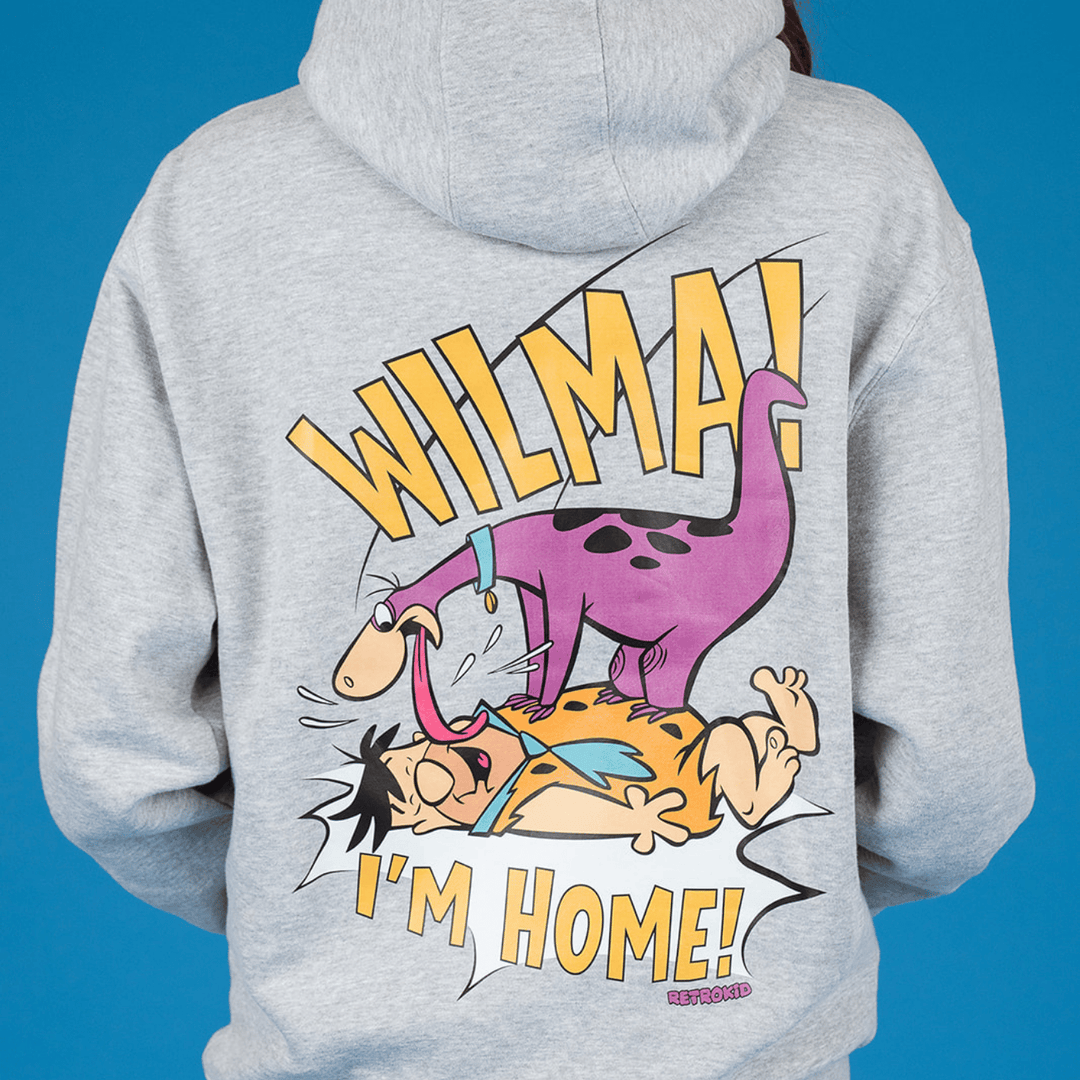 Flintstones Dino Hoodie - Heather Grey