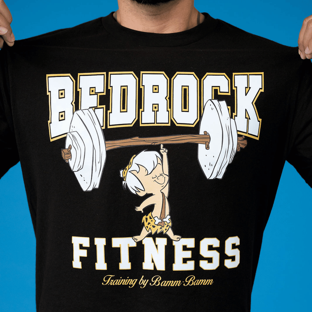 Flintstones Bedrock Fitness T-Shirt - Black