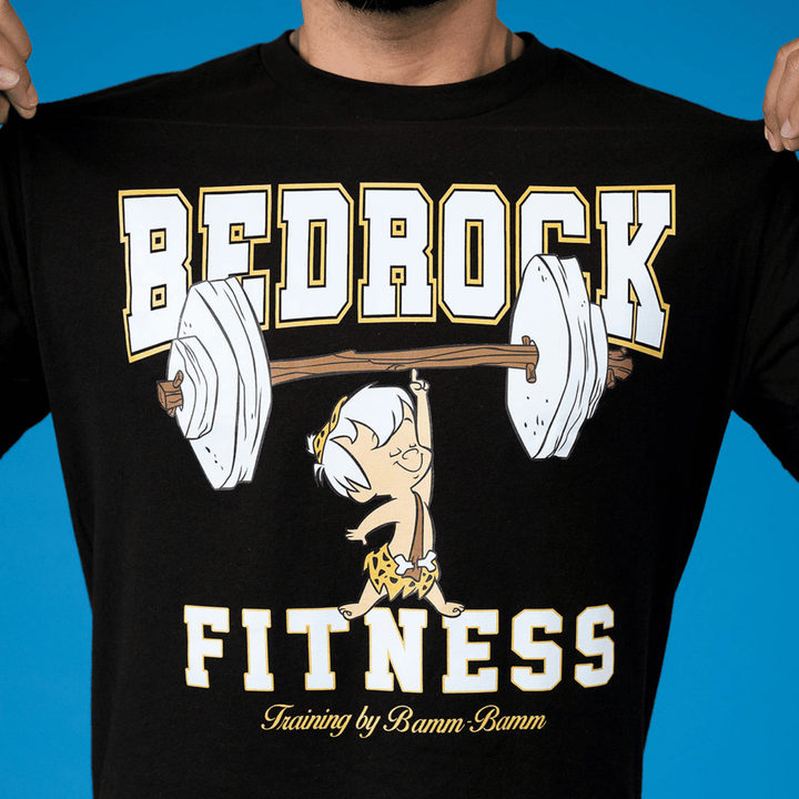 Flintstones Bedrock Fitness T-Shirt - Black
