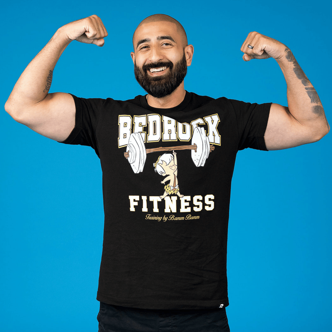 Flintstones Bedrock Fitness T-Shirt - Black
