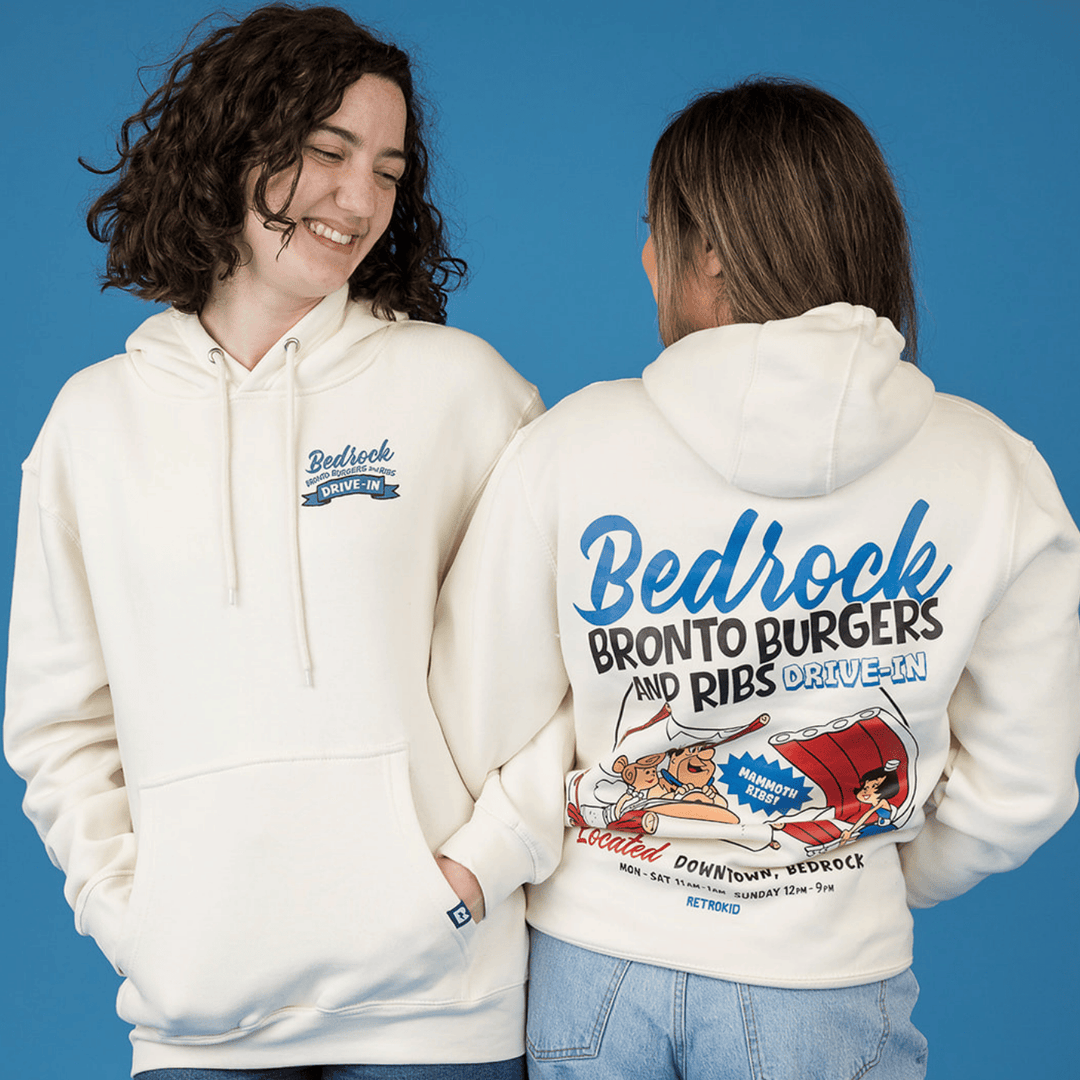 Flintstones Bronto Burgers Hoodie - Bone