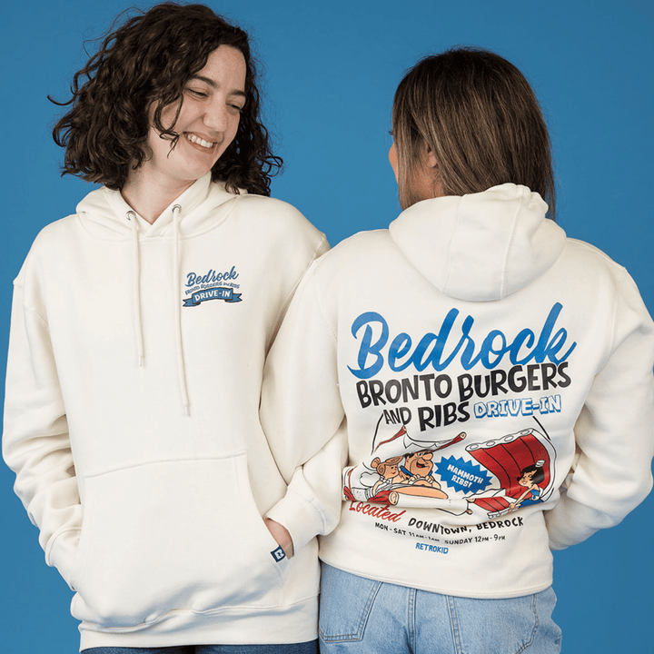 Flintstones Bronto Burgers Hoodie - Bone