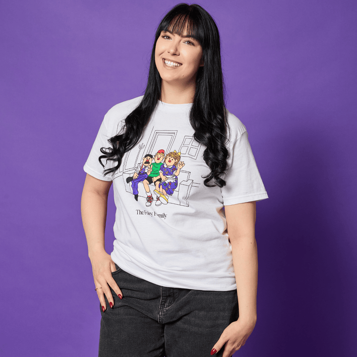 Big Comfy Couch Foley Family T-Shirt - White