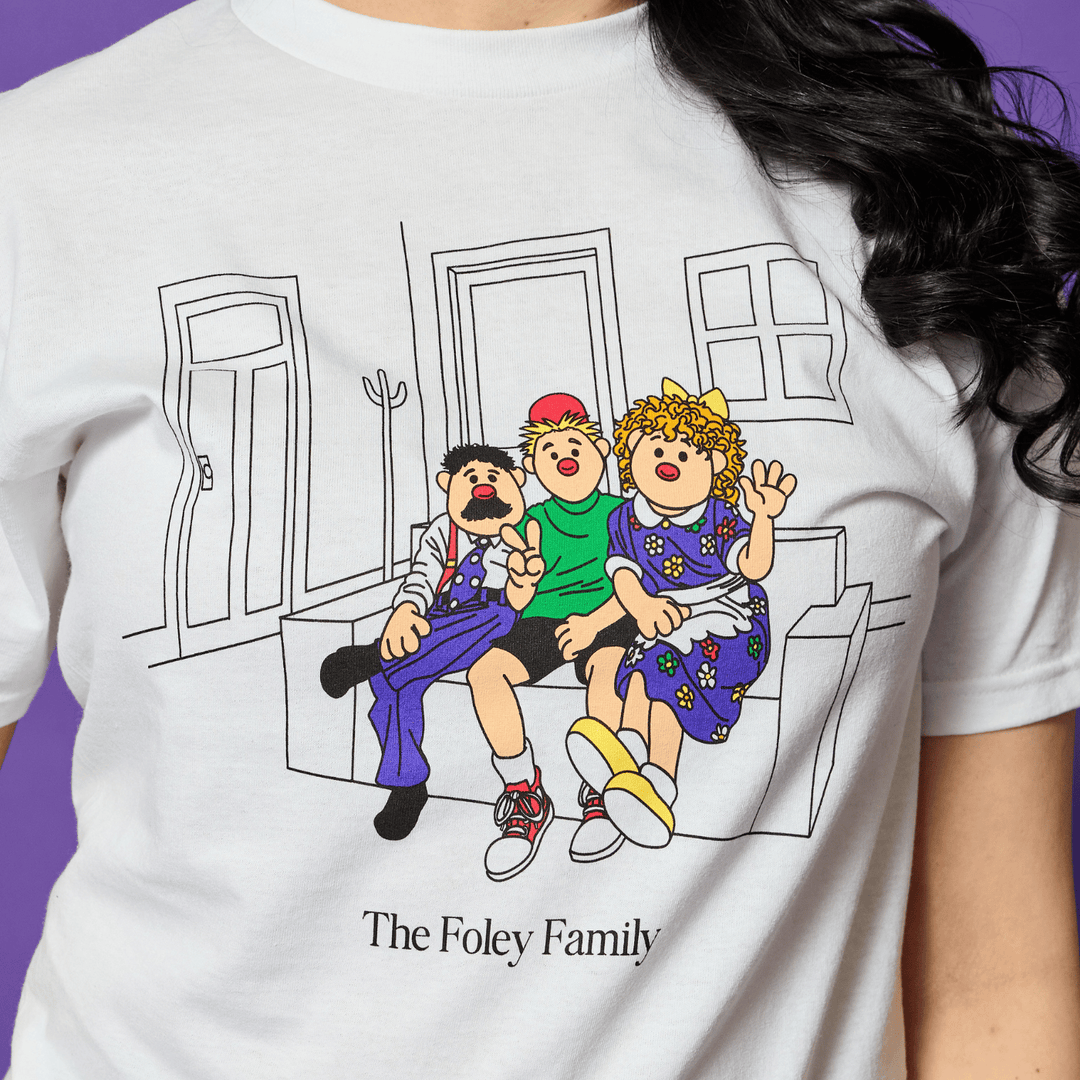 Big Comfy Couch Foley Family T-Shirt - White