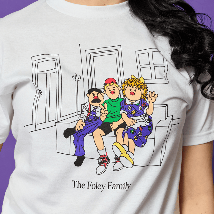 Big Comfy Couch Foley Family T-Shirt - White
