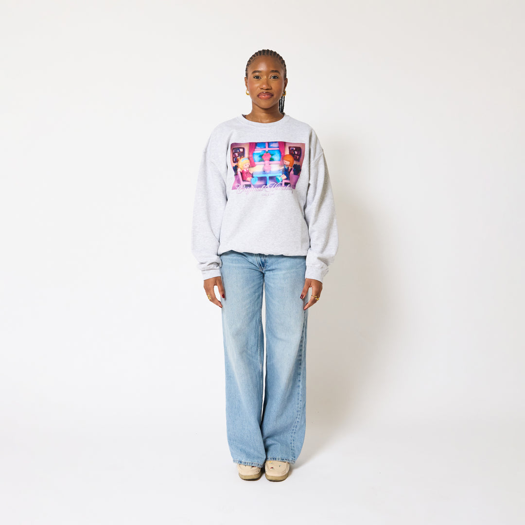 Polly Pocket™ Homebody Crewneck - Ash Grey