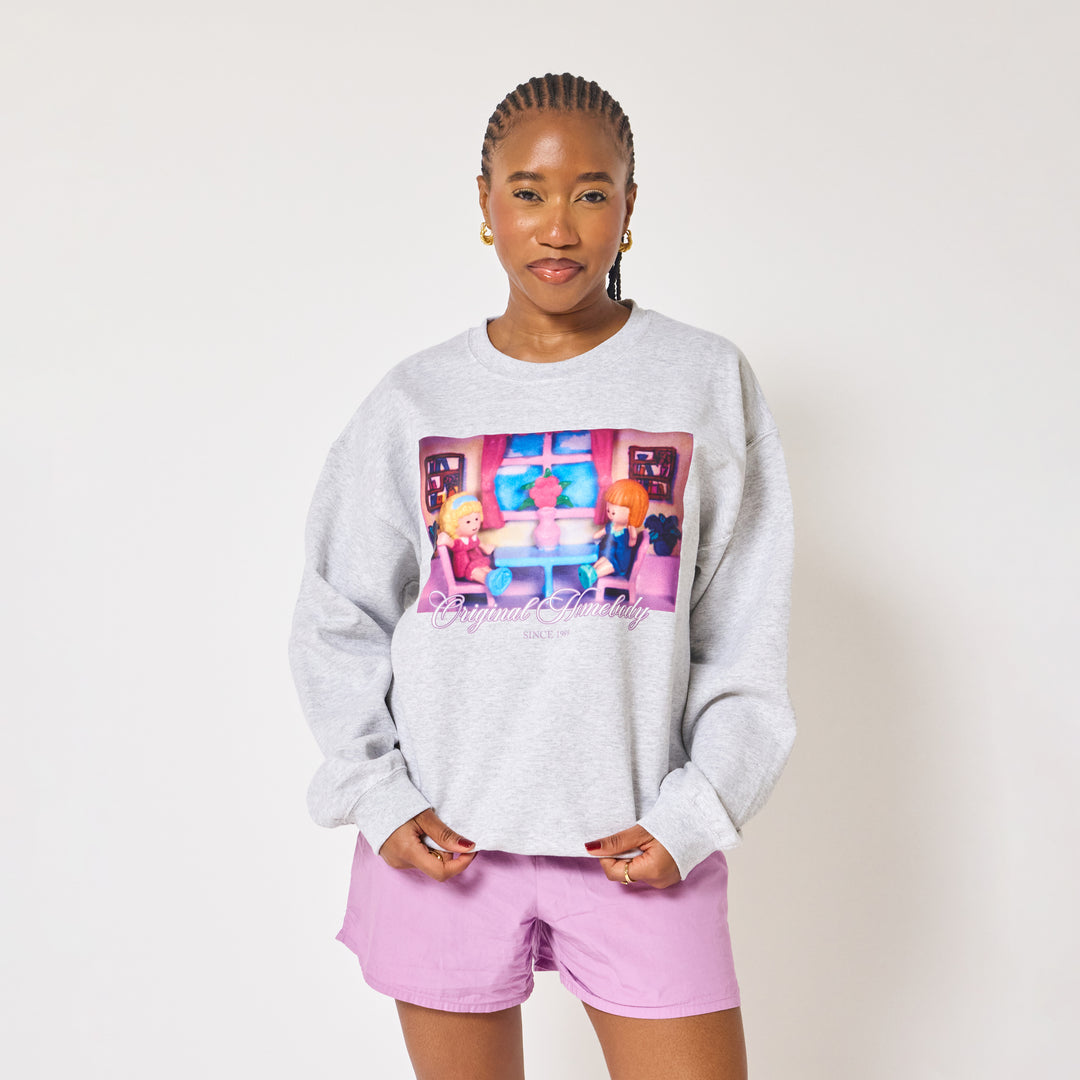 Polly Pocket™ Homebody Crewneck - Ash Grey