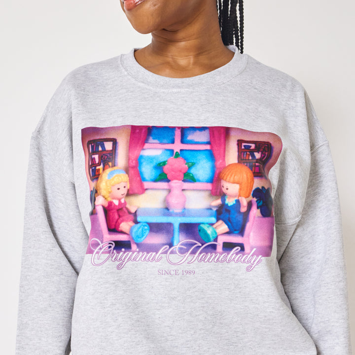 Polly Pocket™ Homebody Crewneck - Ash Grey