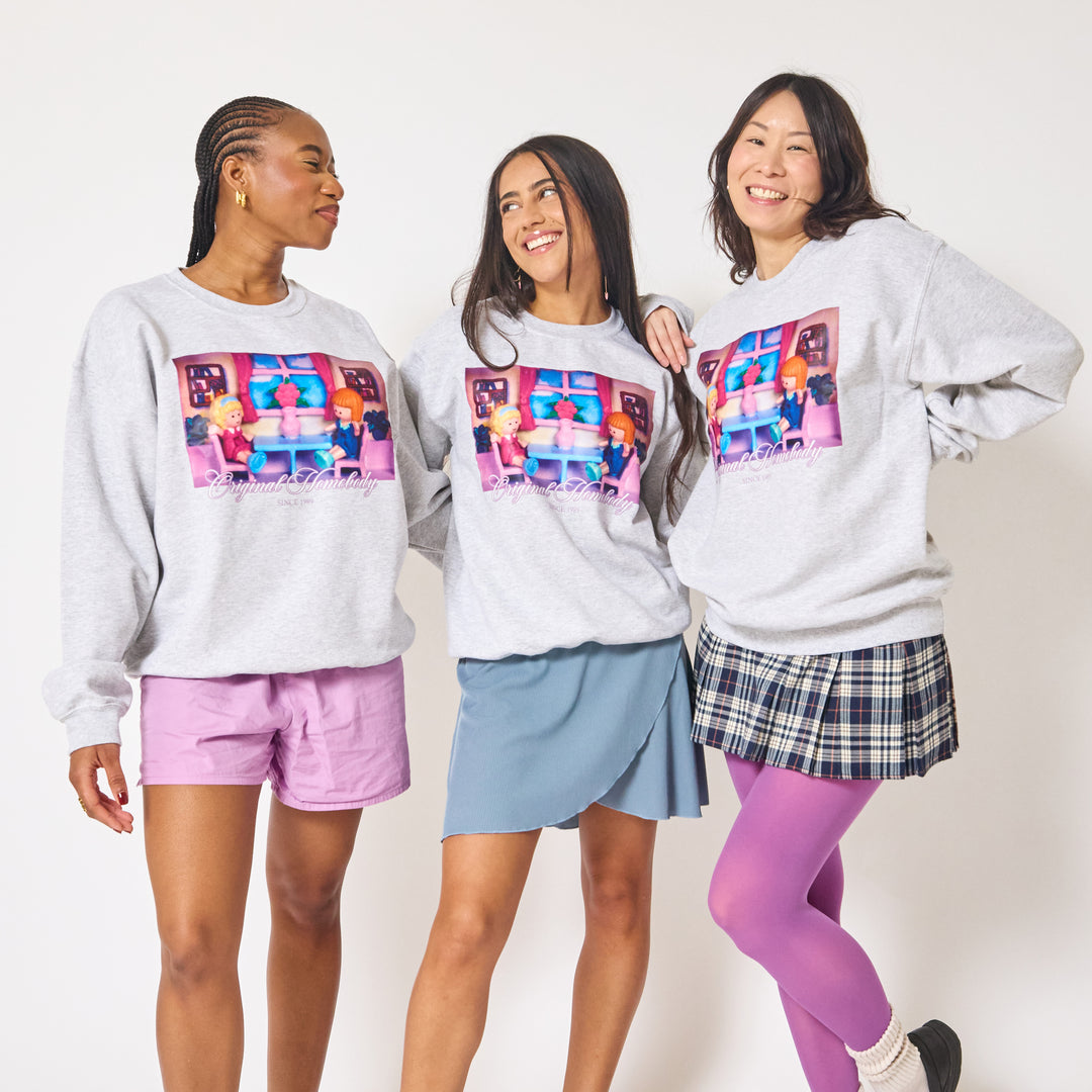 Polly Pocket™ Homebody Crewneck - Ash Grey