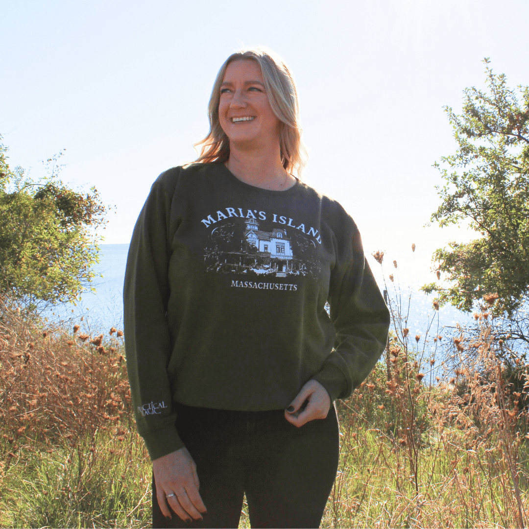 Practical Magic Maria's Island Crewneck - Olive