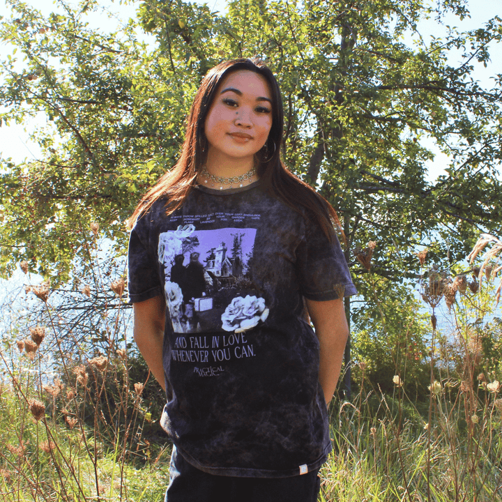 Practical Magic Fall In Love Whenever You Can Vintage T-Shirt - Cloud Black