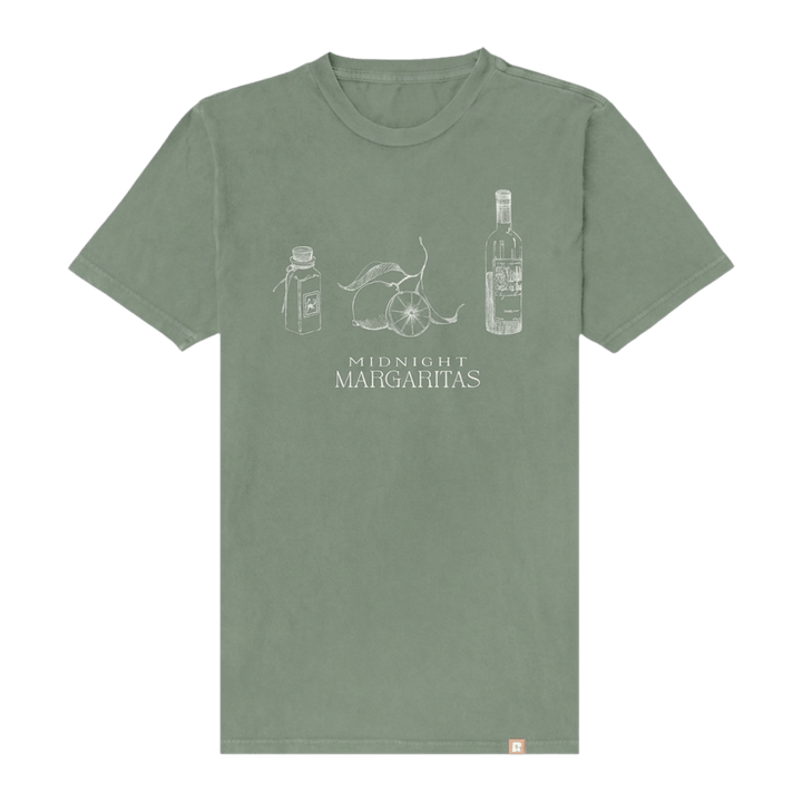 Practical Magic Midnight Margaritas Vintage T-Shirt - Vintage Olive