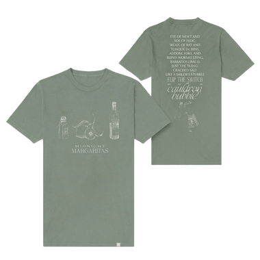 Practical Magic Midnight Margaritas Vintage T-Shirt - Vintage Olive