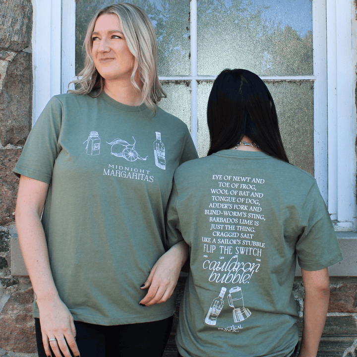 Practical Magic Midnight Margaritas Vintage T-Shirt - Vintage Olive