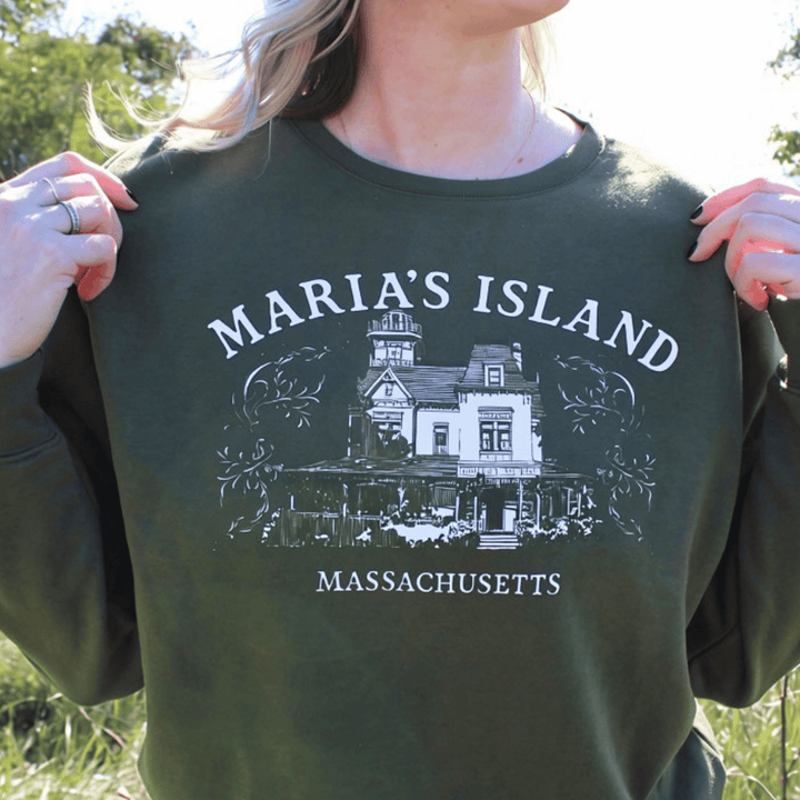 Practical Magic Maria's Island Crewneck - Olive