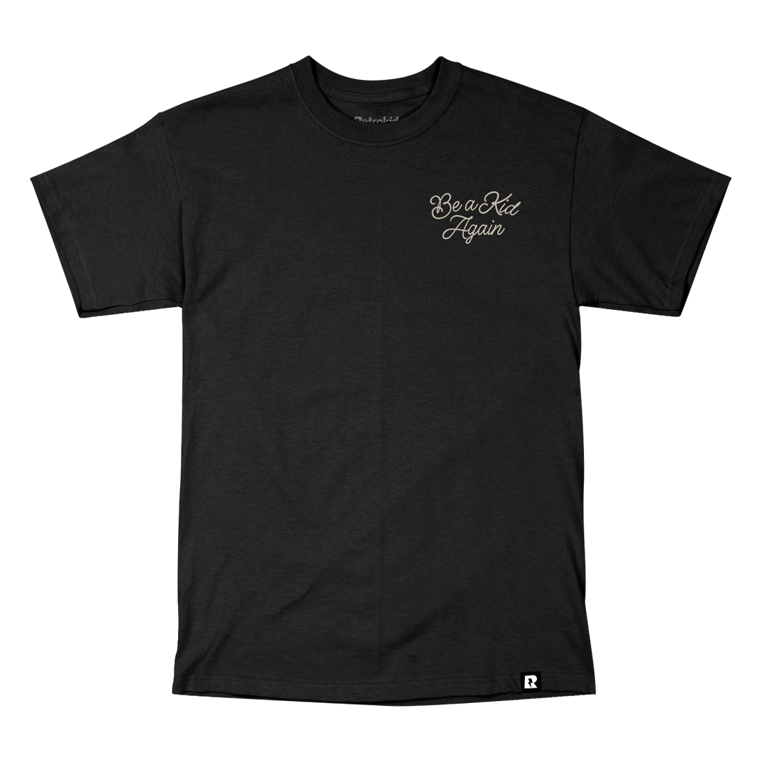 Retrokid Originals Be A Kid T-Shirt - Black