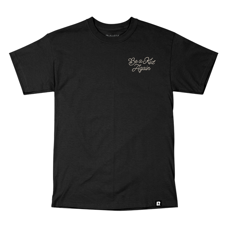 Retrokid Originals Be A Kid T-Shirt - Black