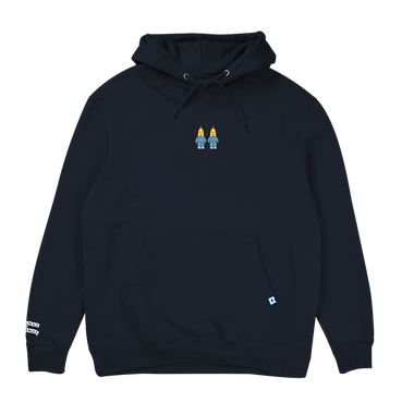 Bananas In Pyjamas Embroidered Hoodie - Navy