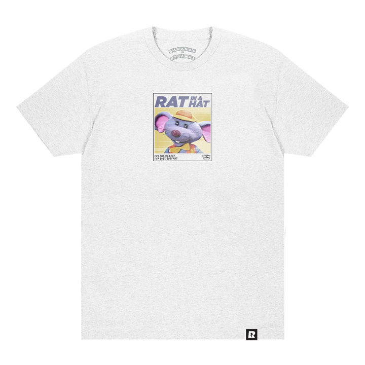 Bananas in Pyjamas Rat in a Hat T-Shirt - Ash Grey