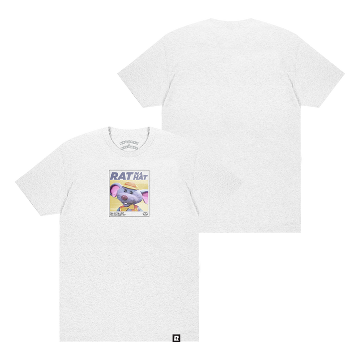 Bananas in Pyjamas Rat in a Hat T-Shirt - Ash Grey