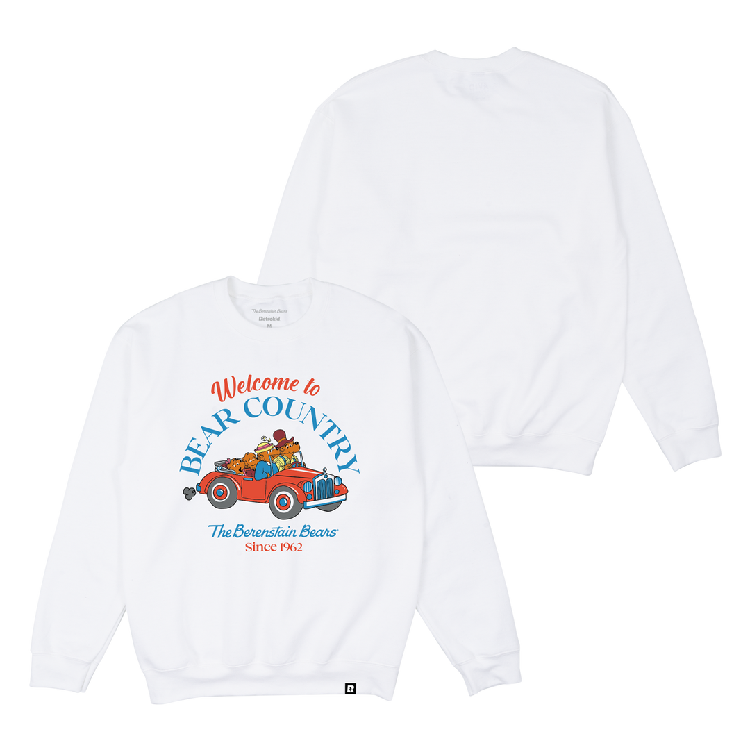 Berenstain Bears Country Crewneck - White