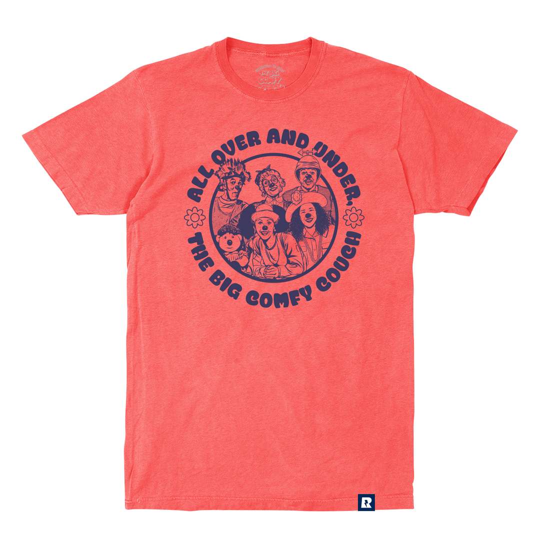 Big Comfy Couch All Over & Under T-Shirt - Watermelon