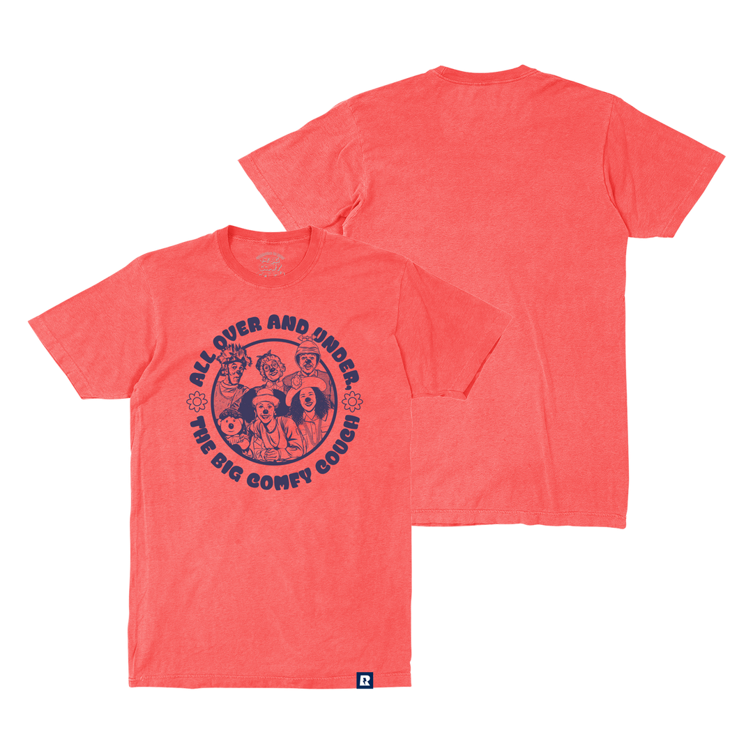 Big Comfy Couch All Over & Under T-Shirt - Watermelon