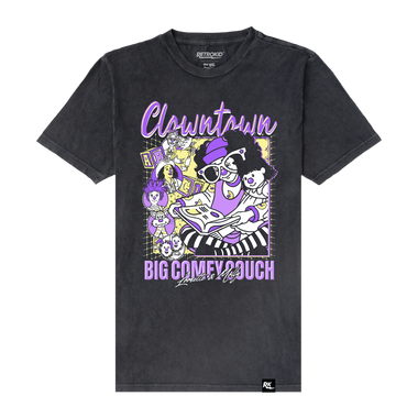 The Big Comfy Couch Officially Licensed Clock Stretch Loonette the Clown Molly the Doll Auntie Macassar Major Bedhead Snicklefritz Dustbunnies T-Shirt