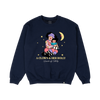 Big Comfy Couch Clown and Her Dolly Crewneck - Navy