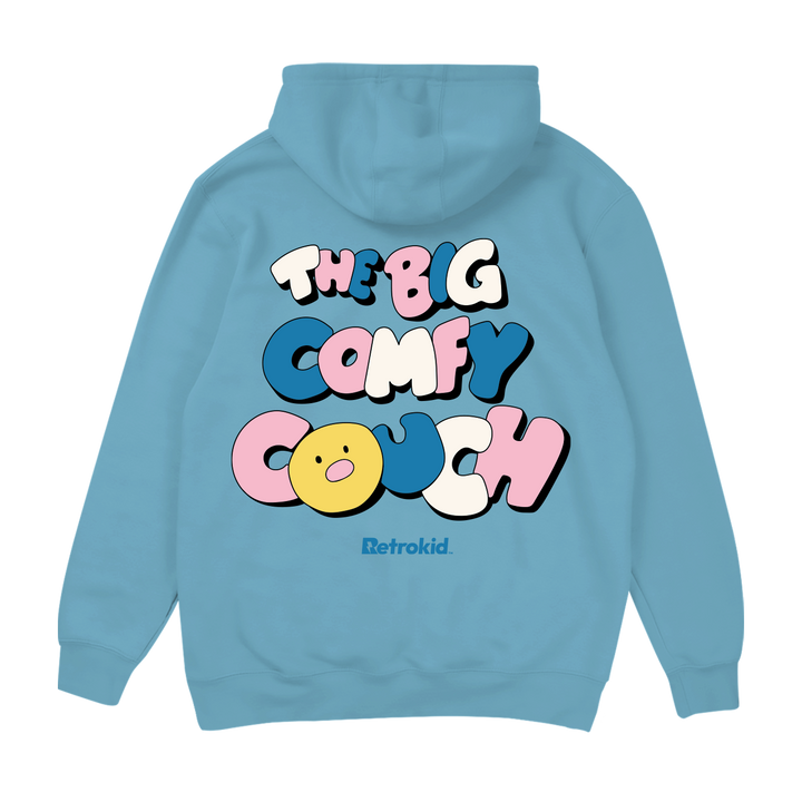 Big Comfy Couch Heart Hoodie - Ocean Blue