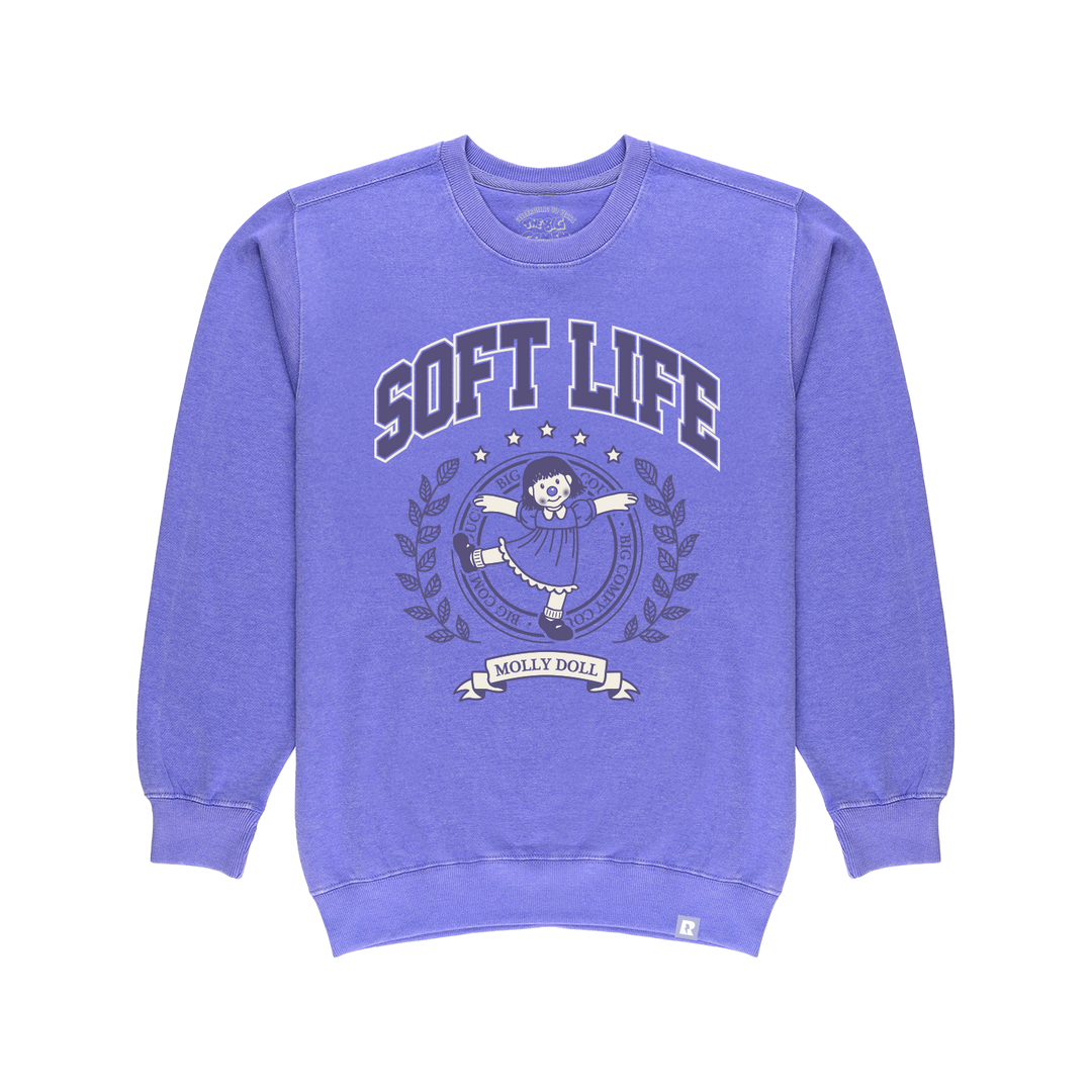 Big Comfy Couch Soft Life Crewneck - Lavender