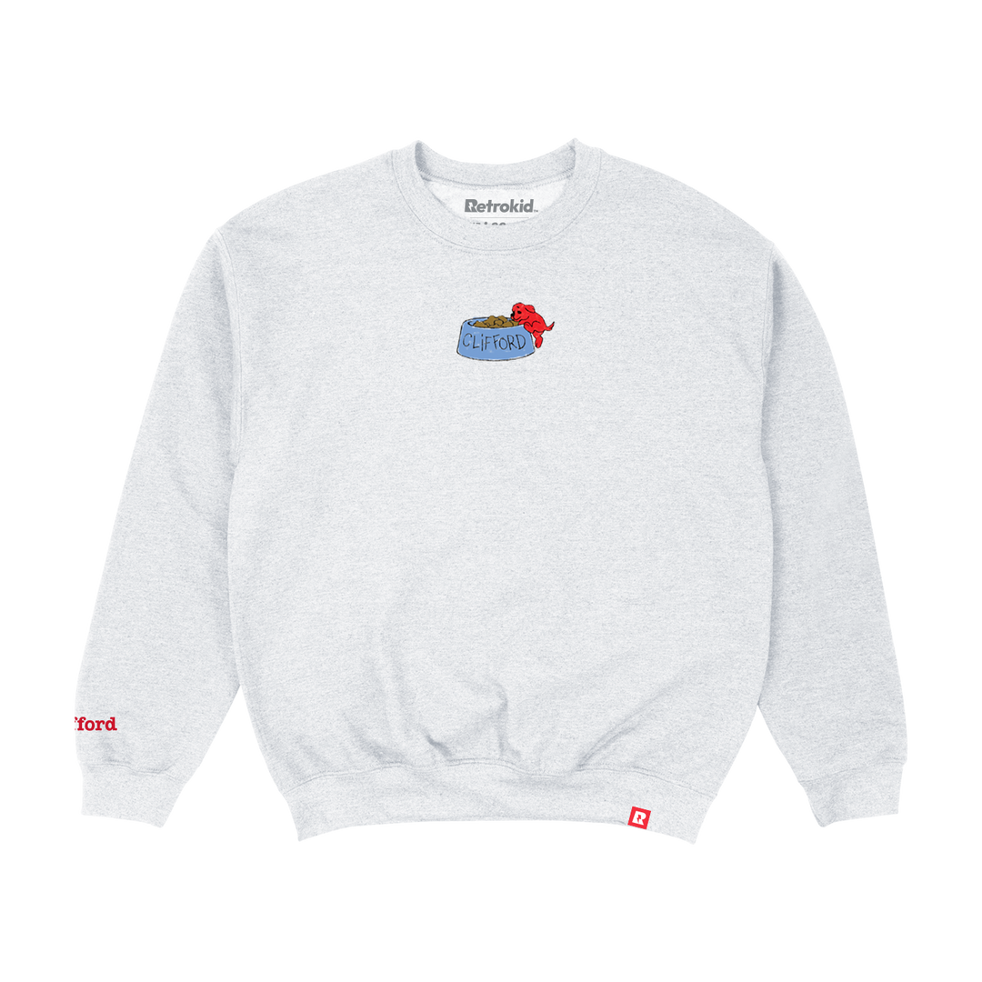Clifford The Big Red Dog Puppy Crewneck - Ash Grey