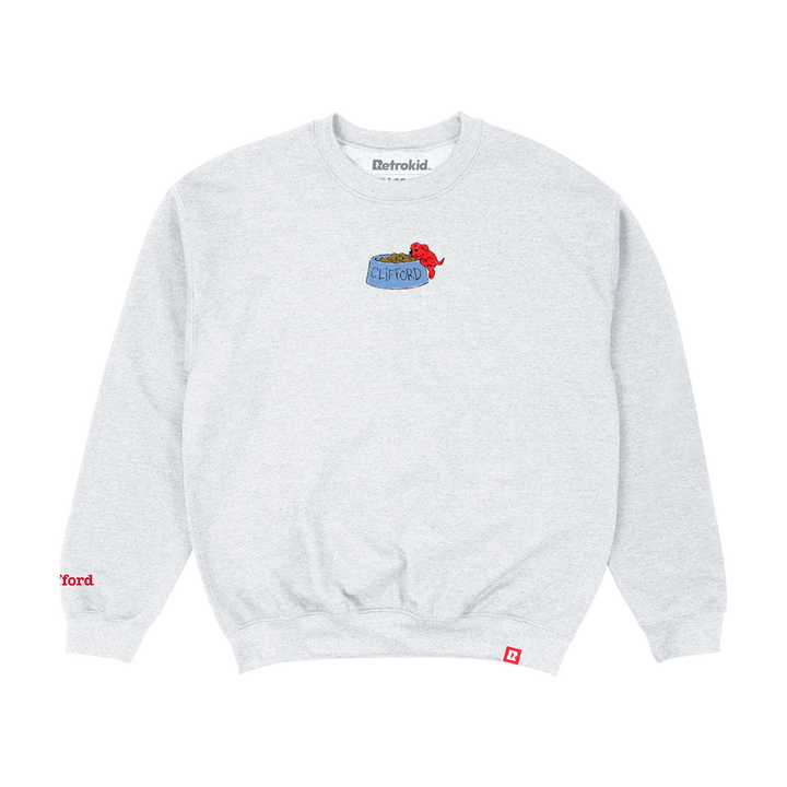Clifford The Big Red Dog Puppy Crewneck - Ash Grey