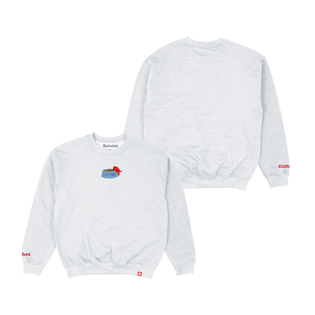 Clifford The Big Red Dog Puppy Crewneck - Ash Grey