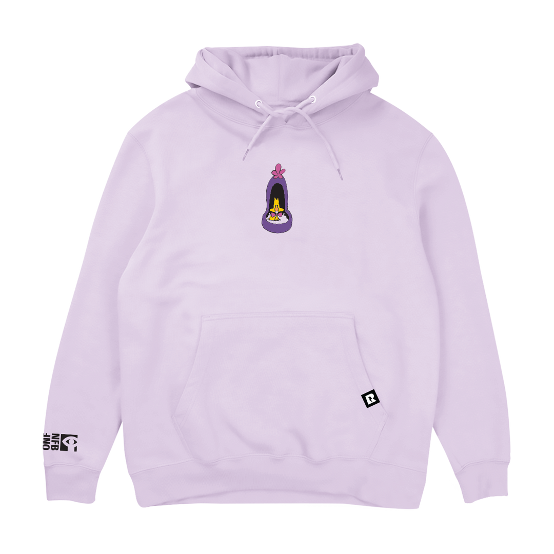 The Cat Came Back Hoodie - Lilac
