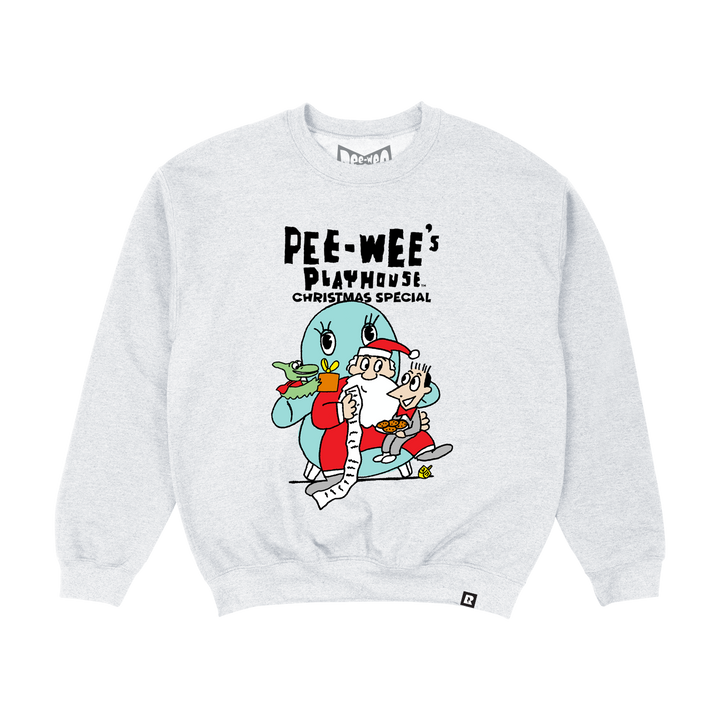 Pee-wee's Playhouse Christmas Special Crewneck - Ash Grey