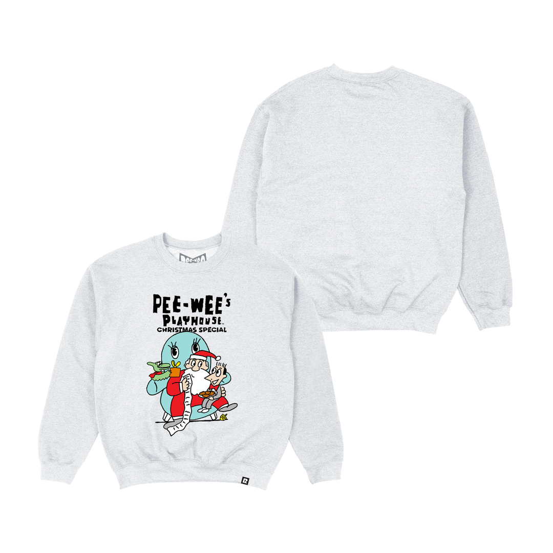 Pee-wee's Playhouse Christmas Special Crewneck - Ash Grey