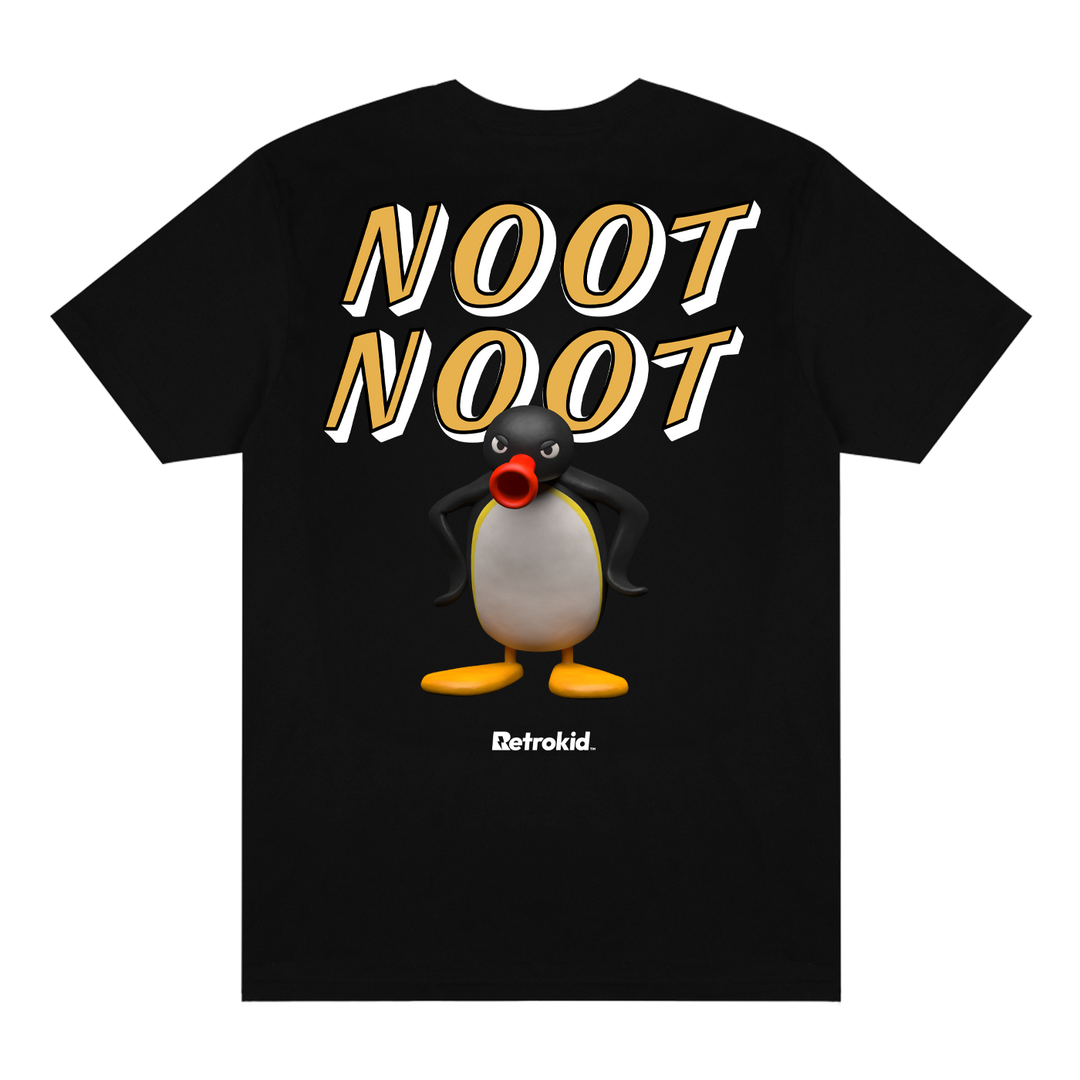 Pingu Noot Noot T-shirt - Black