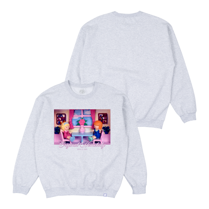 Polly Pocket™ Homebody Crewneck - Ash Grey