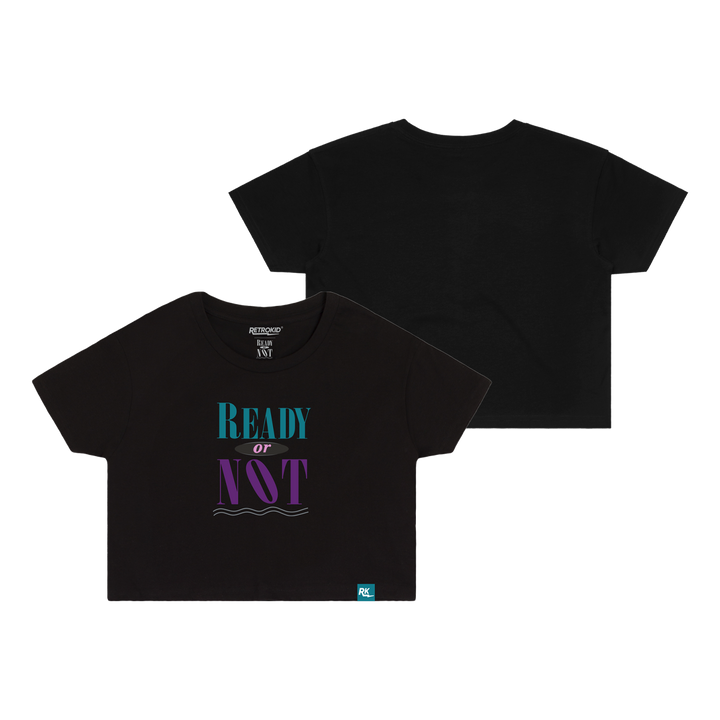 Ready or Not Cropped T-Shirt - Black