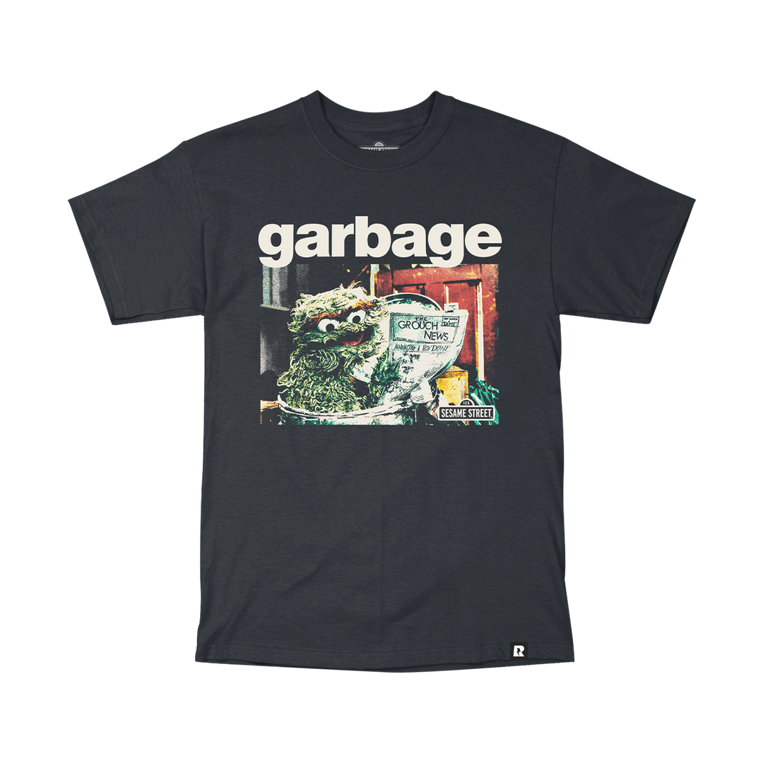 Sesame Street Garbage T-Shirt - Black