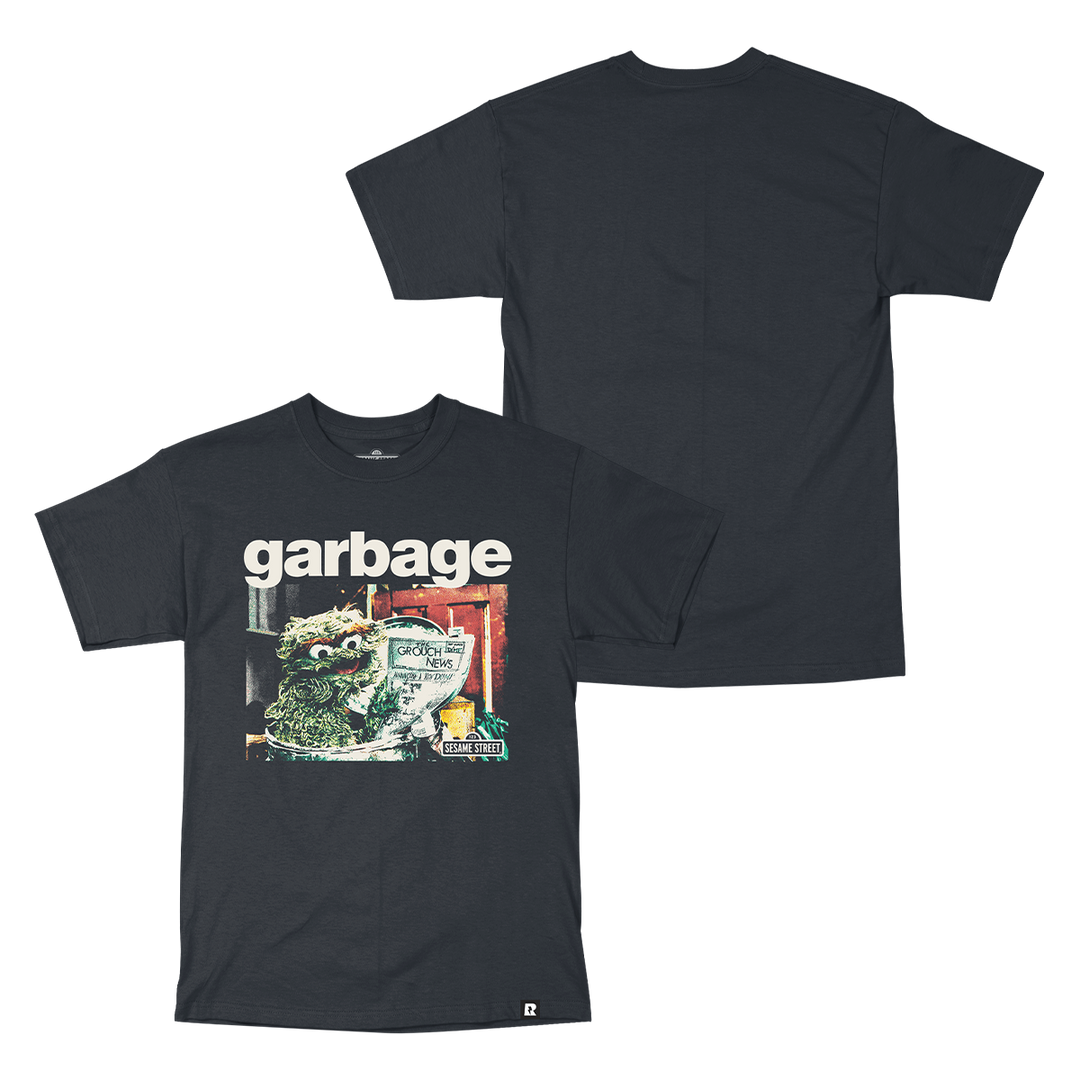 Sesame Street Garbage T-Shirt - Black