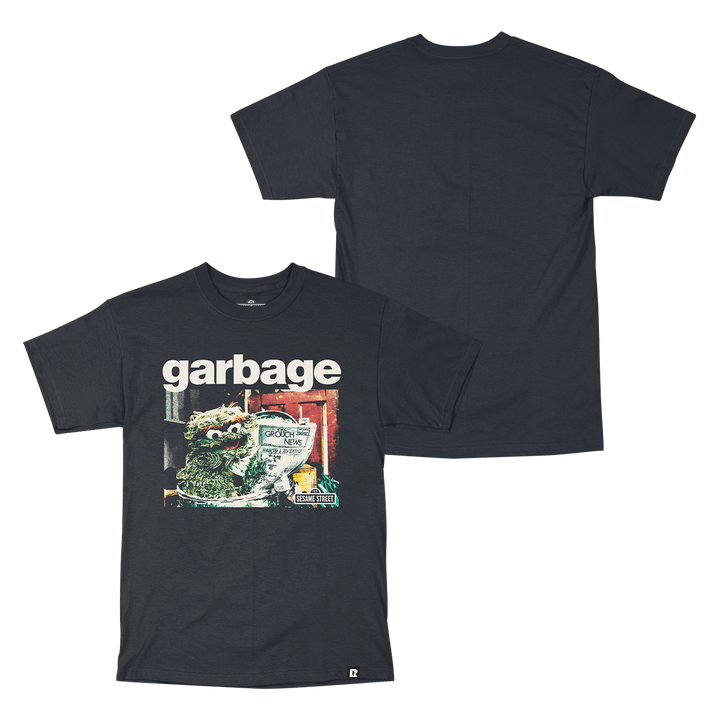 Sesame Street Garbage T-Shirt - Black
