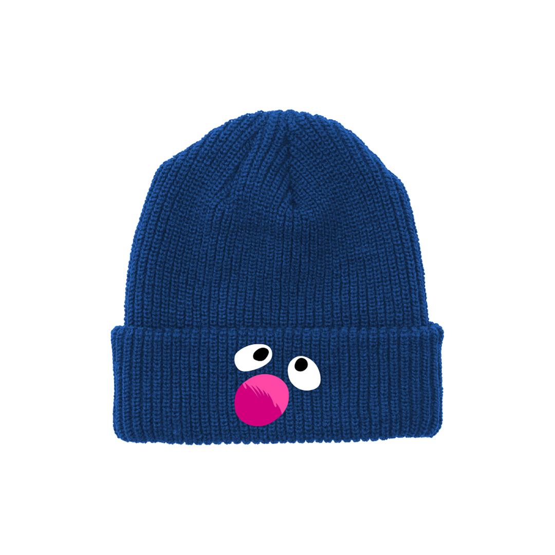 Monster at the End of This Book Blue Beanie Toque Hat Knitted Grover Sesame Street Please Face Retrokid