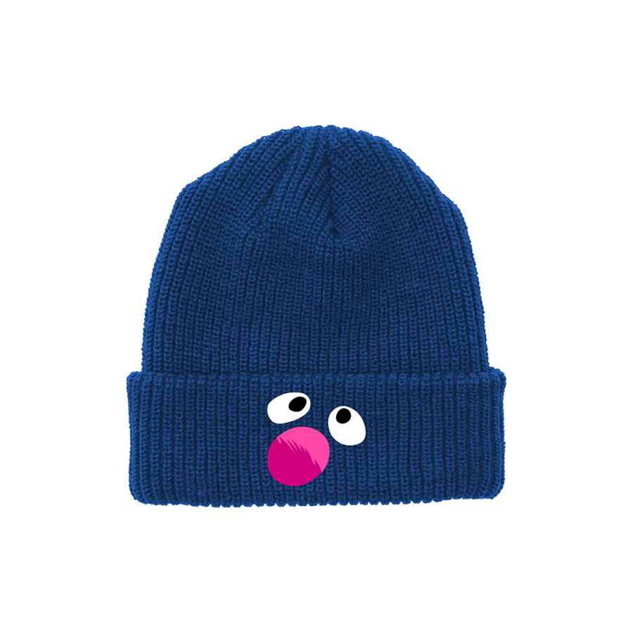 Monster at the End of This Book Blue Beanie Toque Hat Knitted Grover Sesame Street Please Face Retrokid