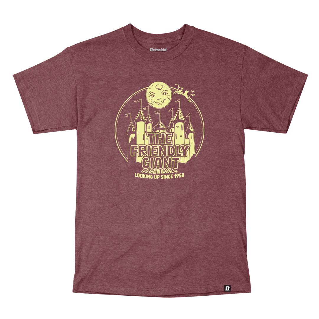 The Friendly Giant T-Shirt - Heather Burgundy